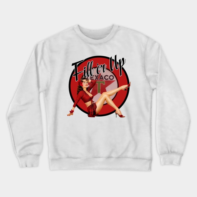 Fill-er Up Crewneck Sweatshirt by Wilcox PhotoArt